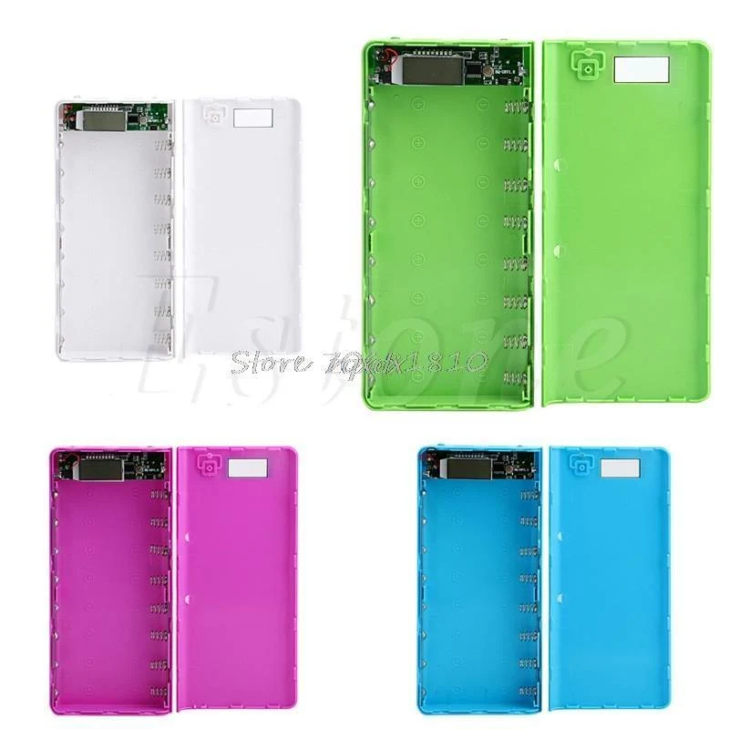 DIY USB Mobile Power Bank Ladegerät Fall Pack 8Pcs 18650 Batterie Halter Fall für Telefon Z17 Drop schiff
