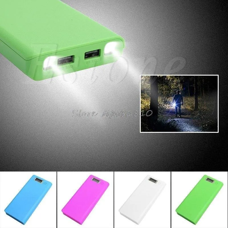 DIY USB Mobile Power Bank Ladegerät Fall Pack 8Pcs 18650 Batterie Halter Fall für Telefon Z17 Drop schiff