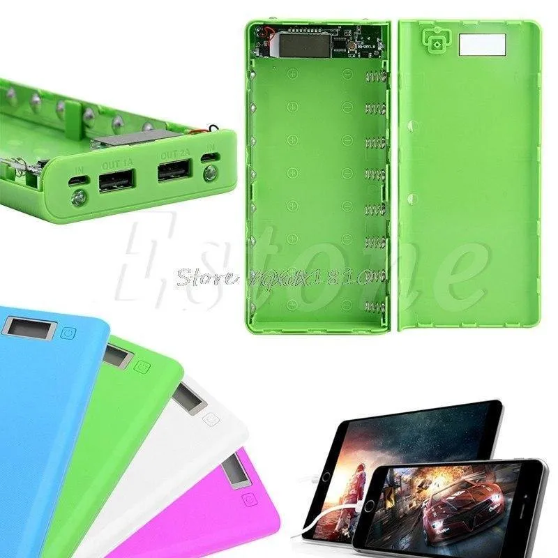 DIY USB Mobile Power Bank Ladegerät Fall Pack 8Pcs 18650 Batterie Halter Fall für Telefon Z17 Drop schiff