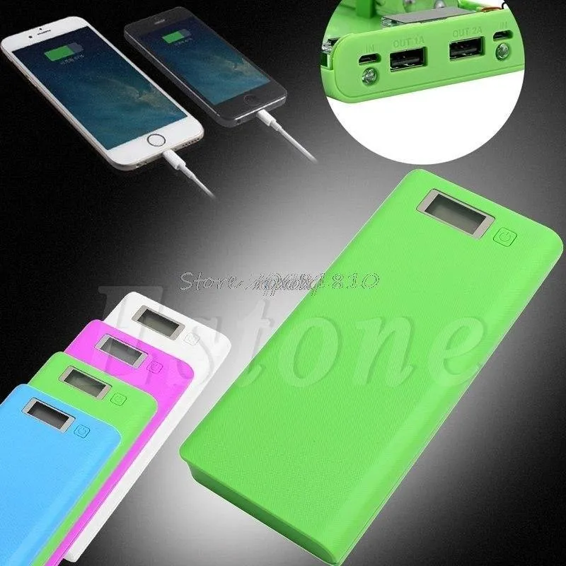 DIY USB Mobile Power Bank Ladegerät Fall Pack 8Pcs 18650 Batterie Halter Fall für Telefon Z17 Drop schiff