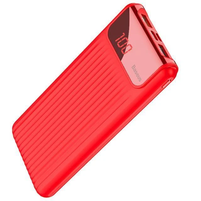 Baseus Quick Charge 3.0 10000 mAh Power Bank LCD 10000 mAh Powerbank Externes Ladegerät für Mobiltelefon Pover Poverbank