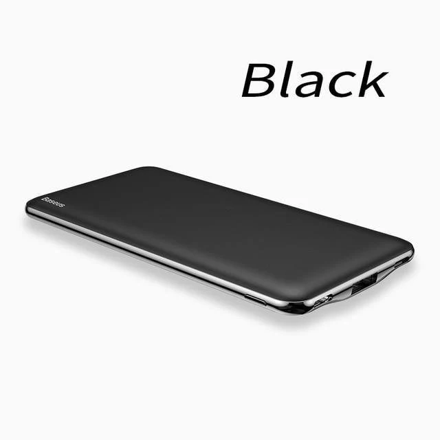 Baseus Ultra Thin Slim 10000mAh Power Bank für iPhone Xiaomi USB C PD Schnelllade-Powerbank Externes Batterieladegerät Poverbank