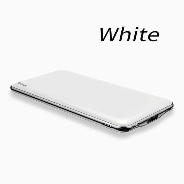 Baseus Ultra Thin Slim 10000mAh Power Bank für iPhone Xiaomi USB C PD Schnelllade-Powerbank Externes Batterieladegerät Poverbank