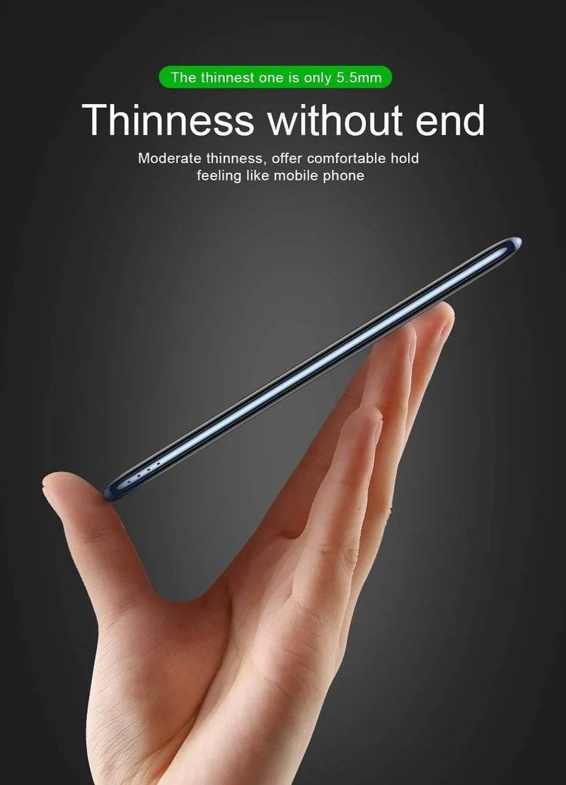 Baseus Ultra Thin Slim 10000mAh Power Bank für iPhone Xiaomi USB C PD Schnelllade-Powerbank Externes Batterieladegerät Poverbank