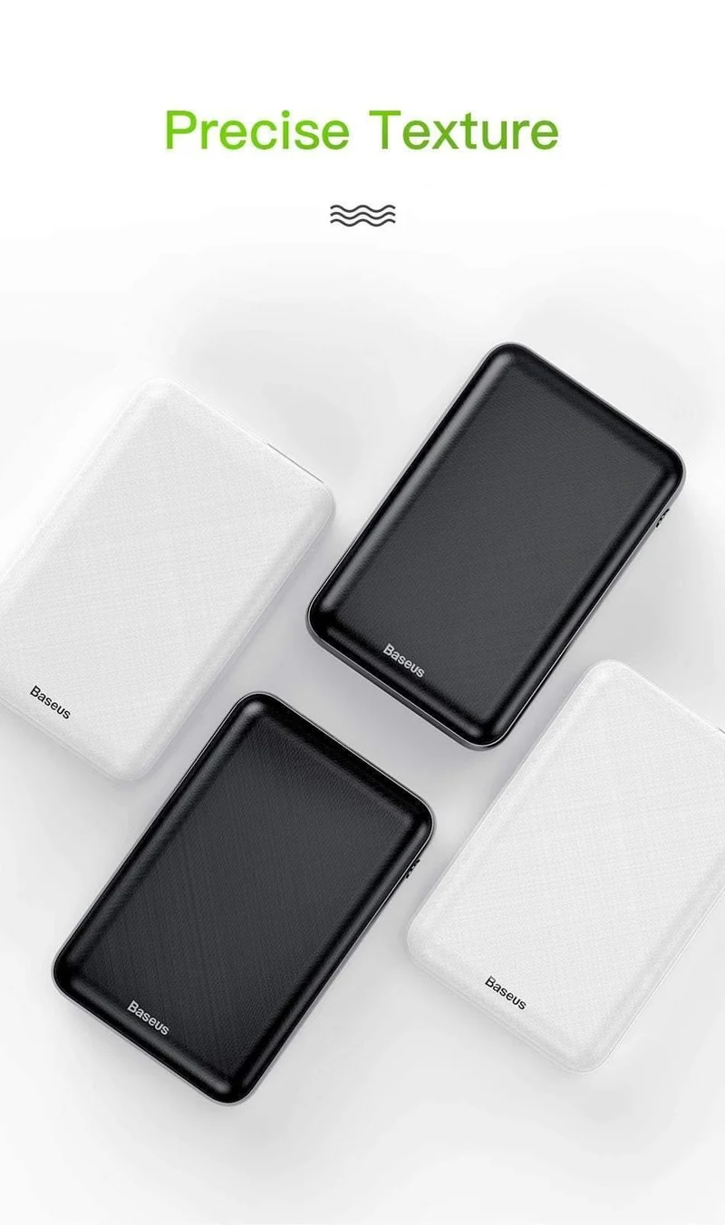 Baseus 10000 mAh Power Bank Tragbare USB C PD Lade Ladegerät 10000 mAh Powerbank Für iPhone Xiaomi Externe Batterie Poverbank