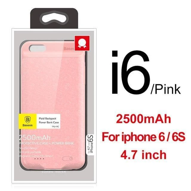Baseus 5000/7300mAh Batterie Fall Für iPhone 6 Plus 6s Plus Power Bank Lade Fall Für iPhone 6 s 6s Batterie Ladegerät Fall Abdeckung