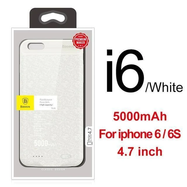 Baseus 5000/7300mAh Batterie Fall Für iPhone 6 Plus 6s Plus Power Bank Lade Fall Für iPhone 6 s 6s Batterie Ladegerät Fall Abdeckung