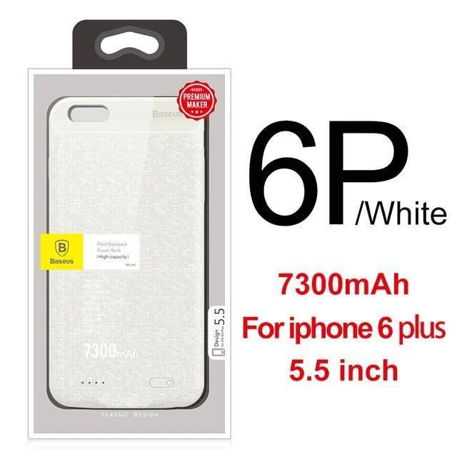 Baseus 5000/7300mAh Batterie Fall Für iPhone 6 Plus 6s Plus Power Bank Lade Fall Für iPhone 6 s 6s Batterie Ladegerät Fall Abdeckung