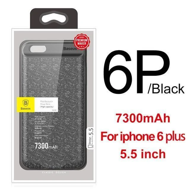 Baseus 5000/7300mAh Batterie Fall Für iPhone 6 Plus 6s Plus Power Bank Lade Fall Für iPhone 6 s 6s Batterie Ladegerät Fall Abdeckung