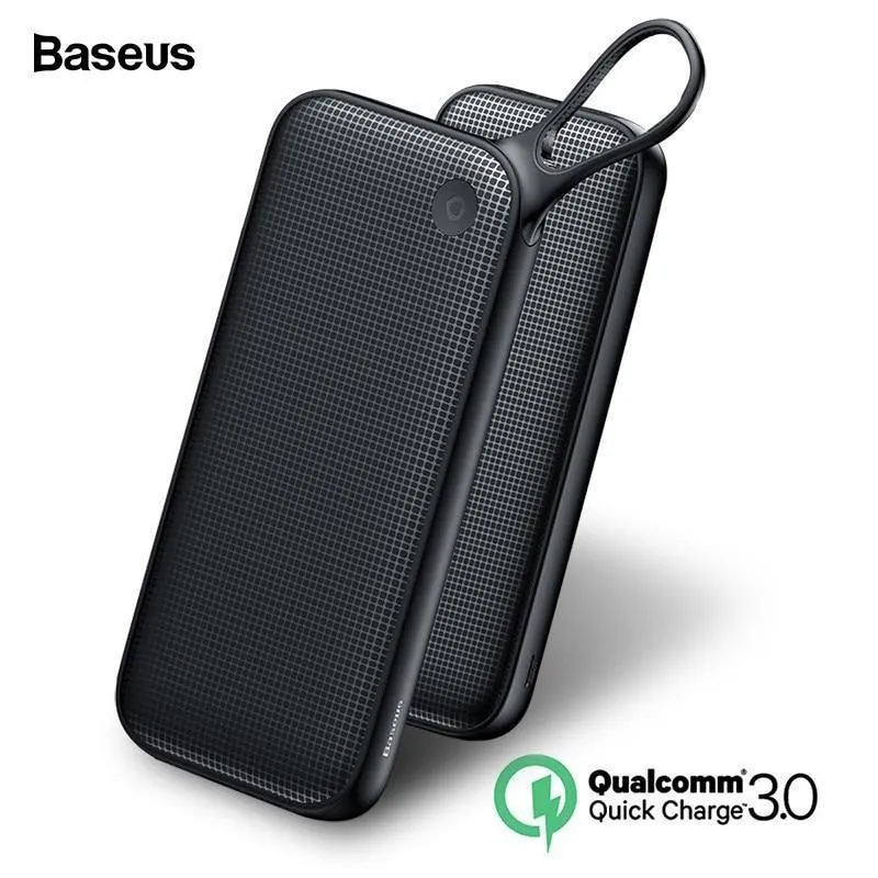 Baseus 20000mAh Schnellladung 3.0 Power Bank 20000 mAh Typ C PD Pover Poverbank Schnellladung Externes Batterieladegerät Powerbank