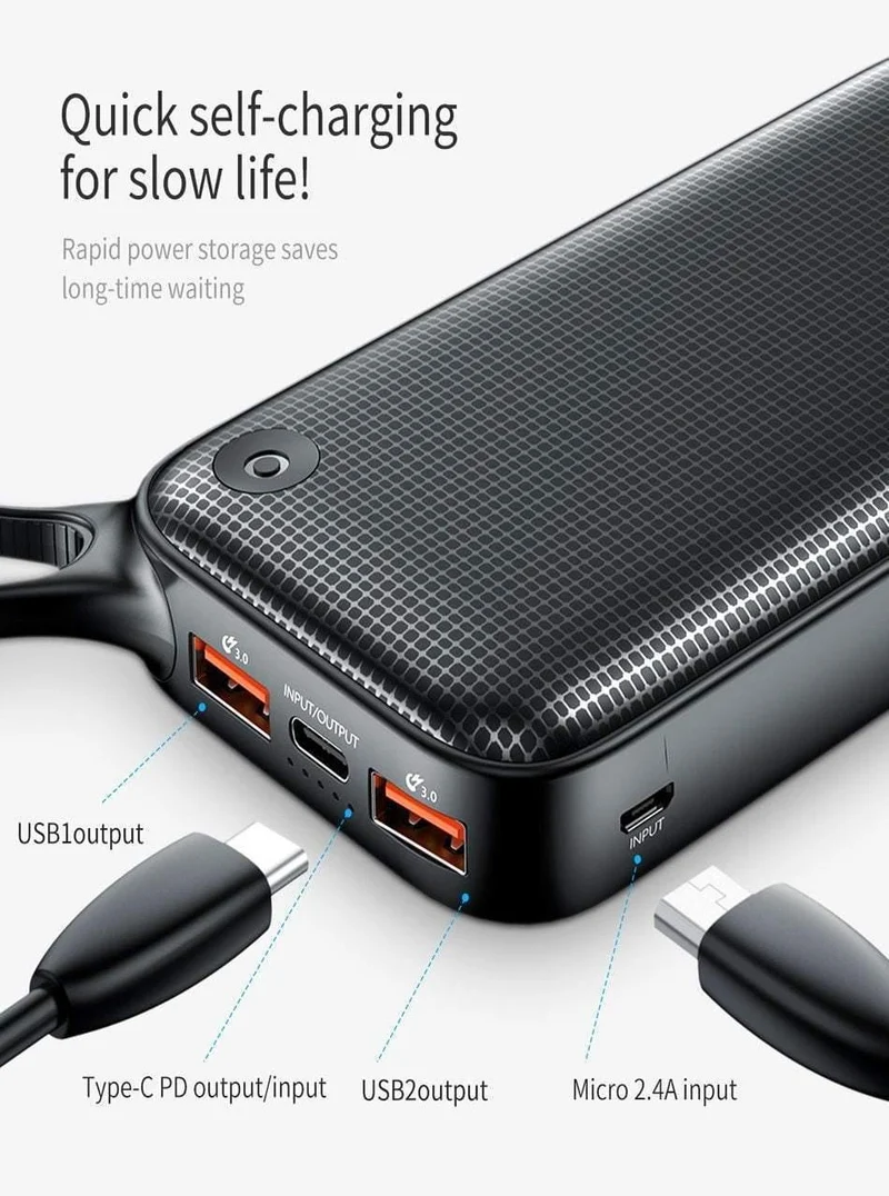 Baseus 20000mAh Schnellladung 3.0 Power Bank 20000 mAh Typ C PD Pover Poverbank Schnellladung Externes Batterieladegerät Powerbank