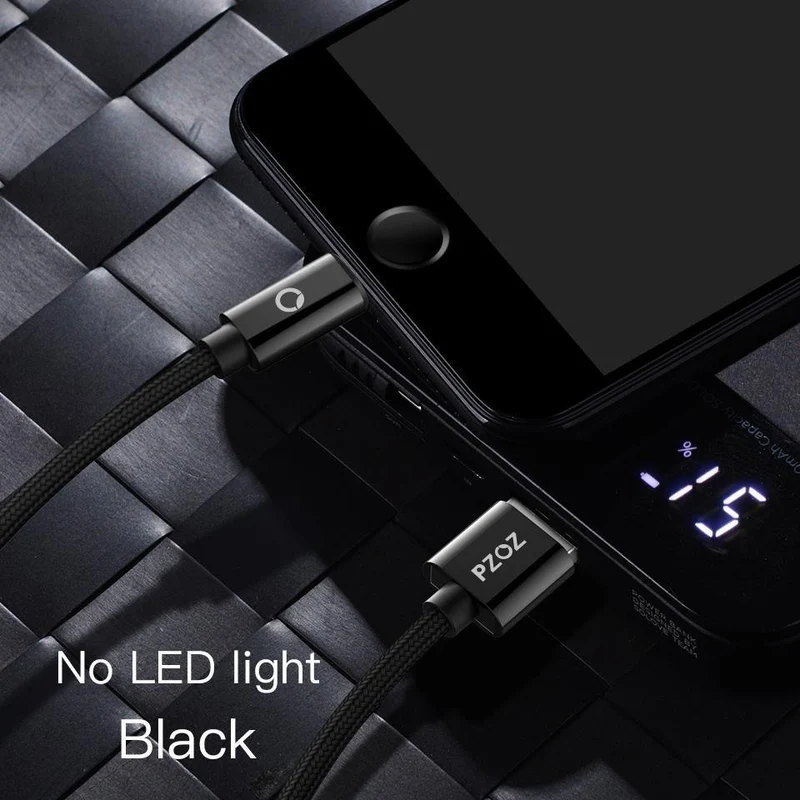 PZOZ LED-Lichtkabel Schnellladegerät Handy 8 Pin USB-Kabel für iPhone Xs Max Xr 6 s Plus X 8 7 5 SE 6s iPad Ladekabel 2m