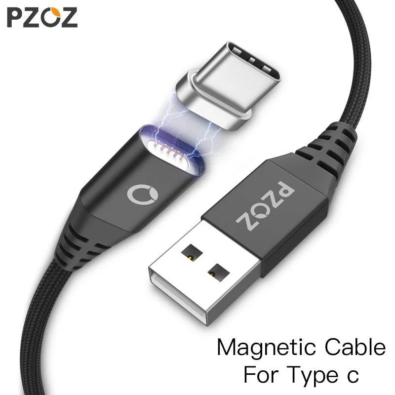 PZOZ USB Typ C Magnetkabel Schnellladeadapter Telefonkabel Typ C Ladegerät USB C für Samsung S8 Note 8 Xiaomi Mi 6 5 Kabel