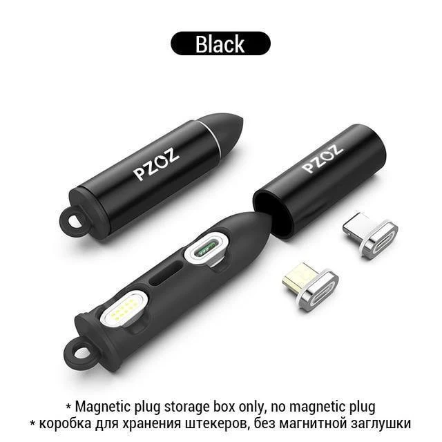 PZOZ USB Typ C Magnetkabel Schnellladeadapter Telefonkabel Typ C Ladegerät USB C für Samsung S8 Note 8 Xiaomi Mi 6 5 Kabel