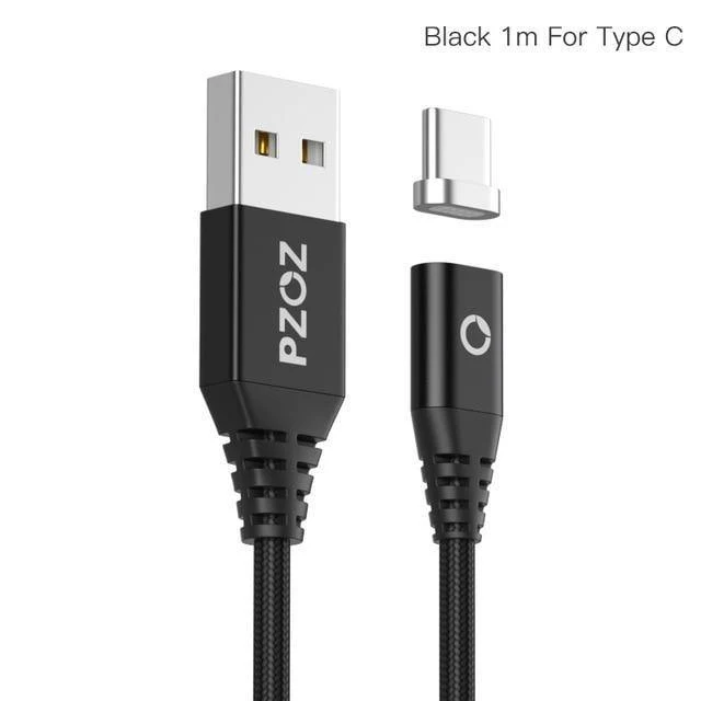 PZOZ USB Typ C Magnetkabel Schnellladeadapter Telefonkabel Typ C Ladegerät USB C für Samsung S8 Note 8 Xiaomi Mi 6 5 Kabel