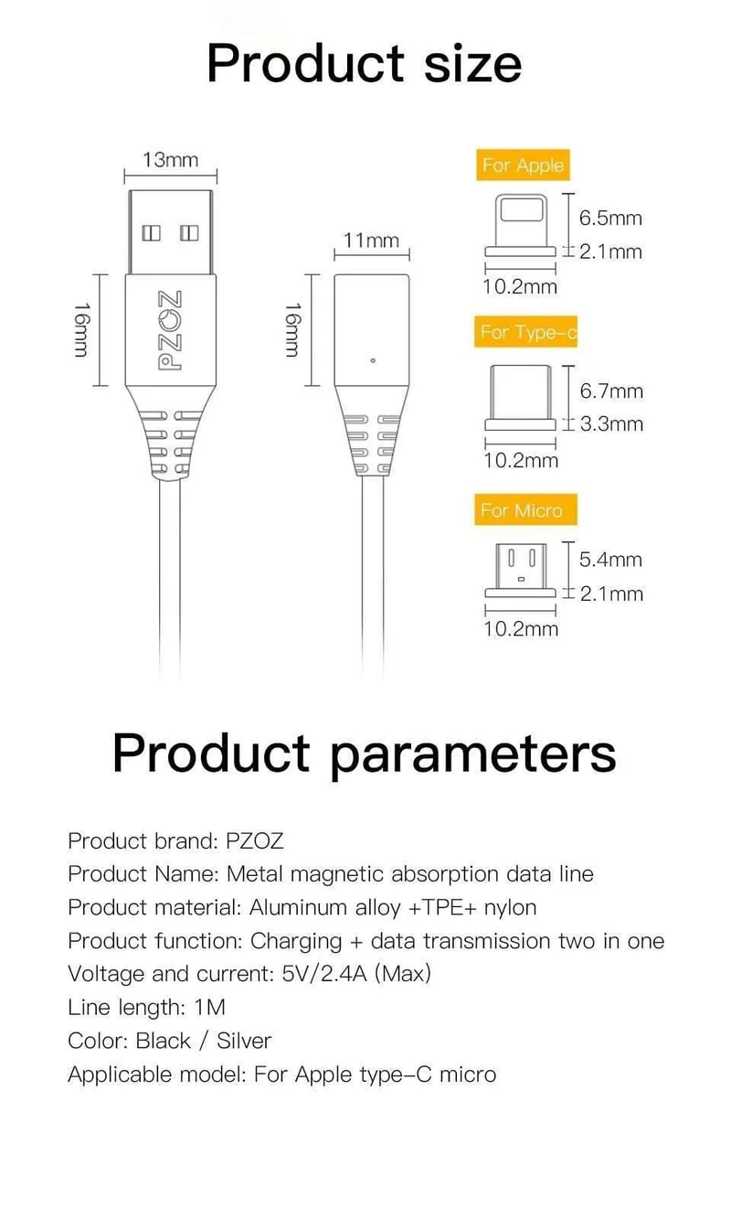 Pzoz micro usb magnetkabel schnellladeadapter handy kabel microusb android daten ladegerät für samsung xiaomi tablet