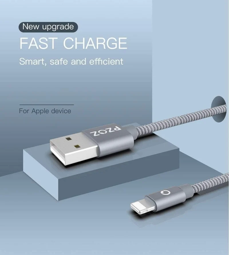 PZOZ Für iPhone Ladegerät usb kabel 2.4 EINE Schnelle Aufladung Handy Ladung Für ipad iphone kabel X Xr Xs max Plus 8 7 6s 5 SE Kabel