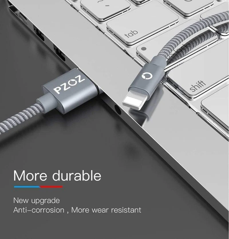 PZOZ Für iPhone Ladegerät usb kabel 2.4 EINE Schnelle Aufladung Handy Ladung Für ipad iphone kabel X Xr Xs max Plus 8 7 6s 5 SE Kabel