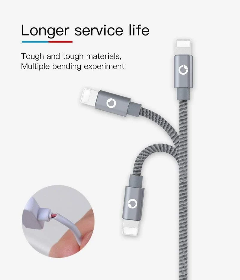 PZOZ Für iPhone Ladegerät usb kabel 2.4 EINE Schnelle Aufladung Handy Ladung Für ipad iphone kabel X Xr Xs max Plus 8 7 6s 5 SE Kabel