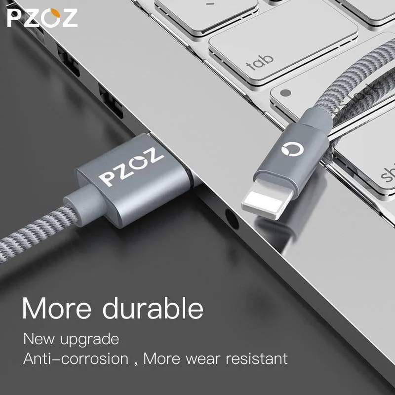 PZOZ Für iPhone Ladegerät usb kabel 2.4 EINE Schnelle Aufladung Handy Ladung Für ipad iphone kabel X Xr Xs max Plus 8 7 6s 5 SE Kabel