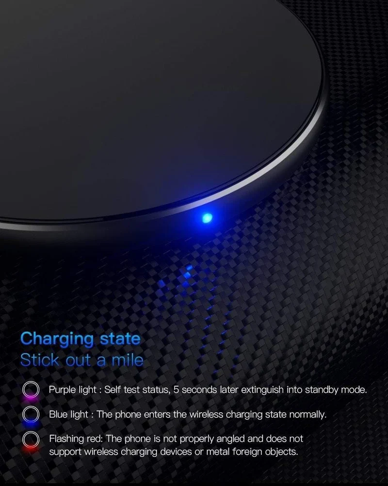 PZOZ Qi Wireless-Ladegerät USB-Ladegerät Schnelllade-Telefonadapter für iPhone X 8 Plus Xs Samsung S9 S8 Note 9 8 Xiaomi Mi Mix 2s