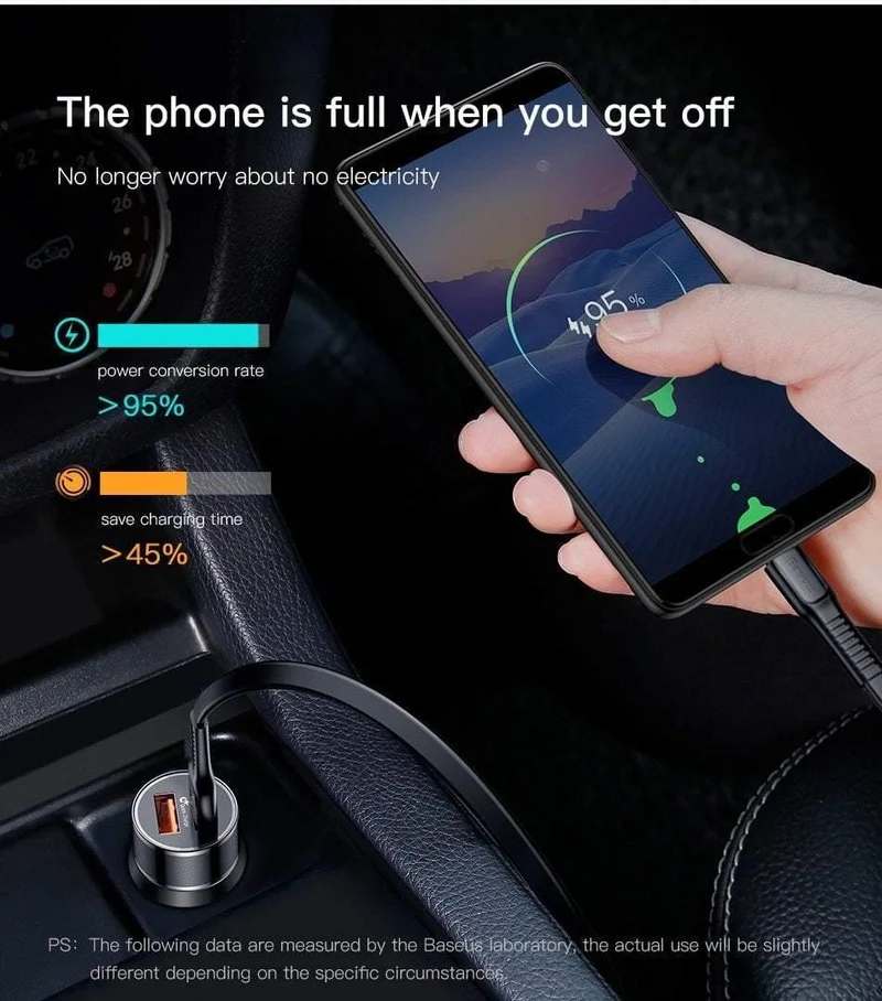 Baseus 3.4A Autoladegerät für iPhone Samsung Xiaomi Dual USB Handyladegerät für Auto Tablet Reiseadapter Autotelefonladegerät