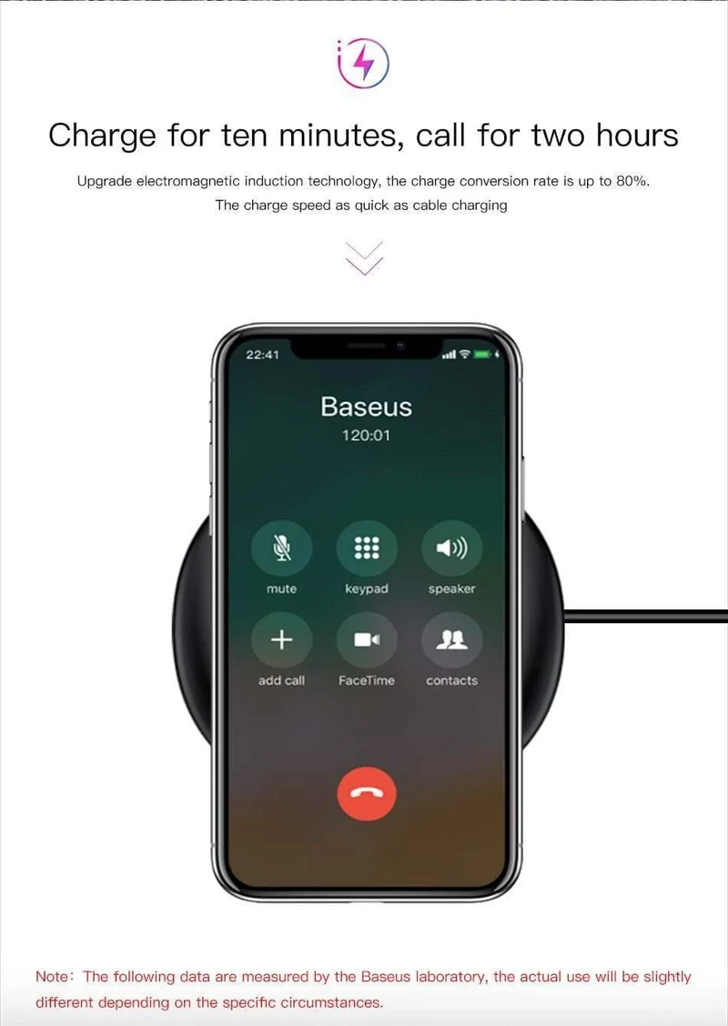 Baseus UFO Wireless Charger für iPhone X 8 Samsung Note8 S9 S8 Handy 10W Qi Wireless Charger Schnellladepad