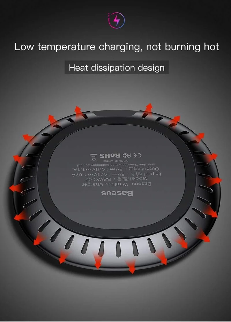 Baseus UFO Wireless Charger für iPhone X 8 Samsung Note8 S9 S8 Handy 10W Qi Wireless Charger Schnellladepad