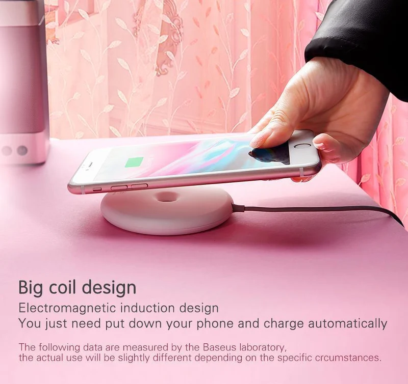Baseus Donut Wireless Charger für iPhone X 8 Samsung Note8 S8 S9 S9+ S7 15W Wireless Qi Schnellladegerät für Mobiltelefone