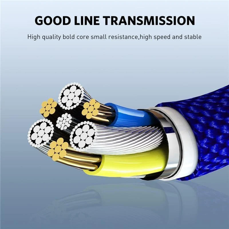 USLION 3A Magnetkabel USB Typ C Micro USB Kabel für Samsung Xiaomi Huawei 1M Schnellladung USB C Telefon Magnet Ladegerät Cabo