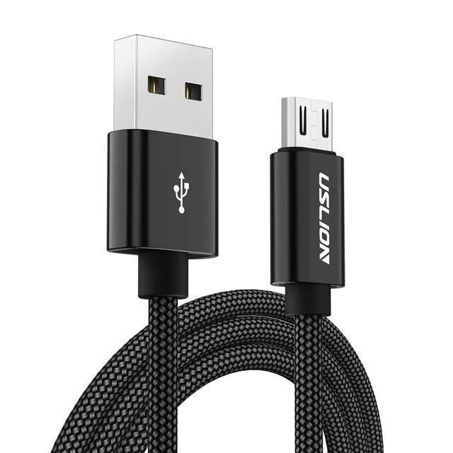 USLION Micro-USB-Kabel 2A USB-Schnellladekabel für Samsung Huawei Xiaomi LG Andriod Micro-USB-Handy-Ladekabel