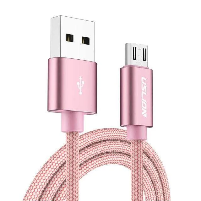 USLION Micro-USB-Kabel 2A USB-Schnellladekabel für Samsung Huawei Xiaomi LG Andriod Micro-USB-Handy-Ladekabel