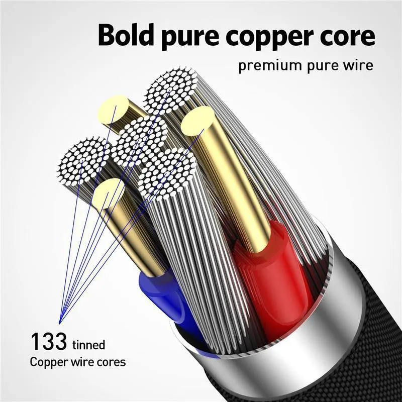 USLION Micro USB Kabel 2A Schnelle Ladegerät 90 Grad Microusb Datenkabel für Samsung Xiaomi LG Tablet Handy USB Lade kabel