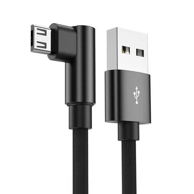 USLION Micro USB Kabel 2A Schnelle Ladegerät 90 Grad Microusb Datenkabel für Samsung Xiaomi LG Tablet Handy USB Lade kabel
