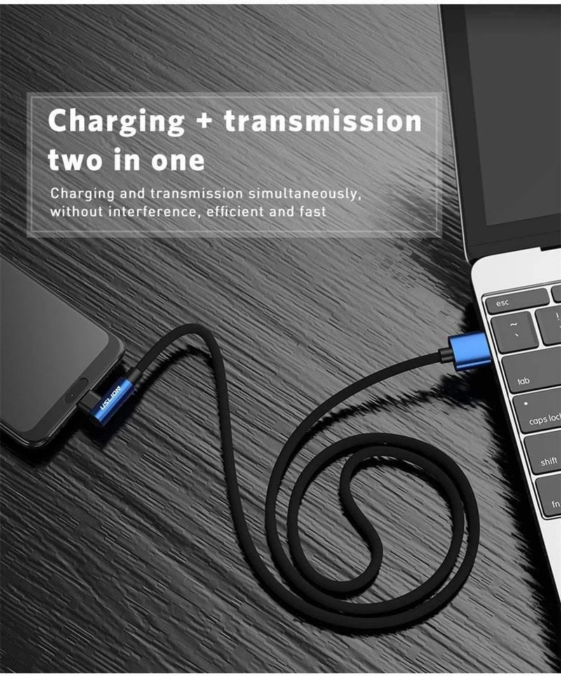 USLION Micro USB Kabel 2A Schnelle Ladegerät 90 Grad Microusb Datenkabel für Samsung Xiaomi LG Tablet Handy USB Lade kabel