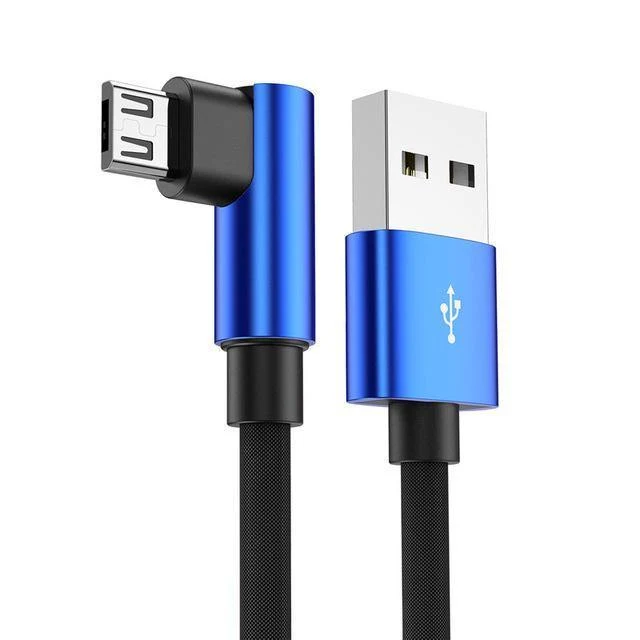 USLION Micro USB Kabel 2A Schnelle Ladegerät 90 Grad Microusb Datenkabel für Samsung Xiaomi LG Tablet Handy USB Lade kabel