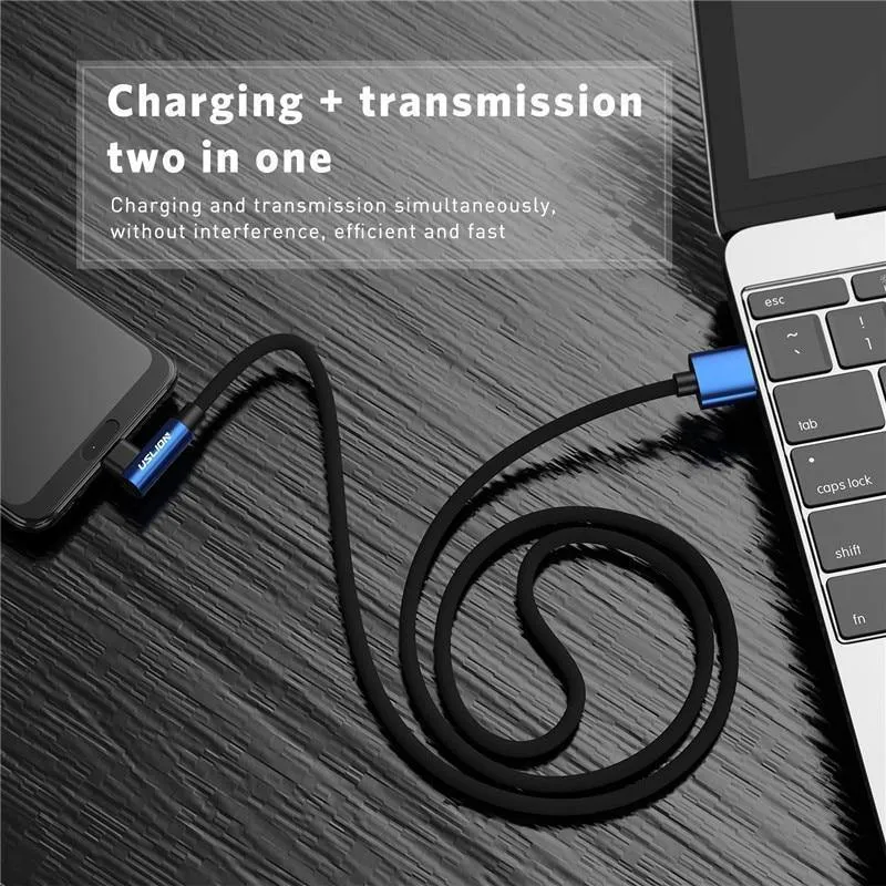USLION Micro USB Kabel 2A Schnelle Ladegerät 90 Grad Microusb Datenkabel für Samsung Xiaomi LG Tablet Handy USB Lade kabel