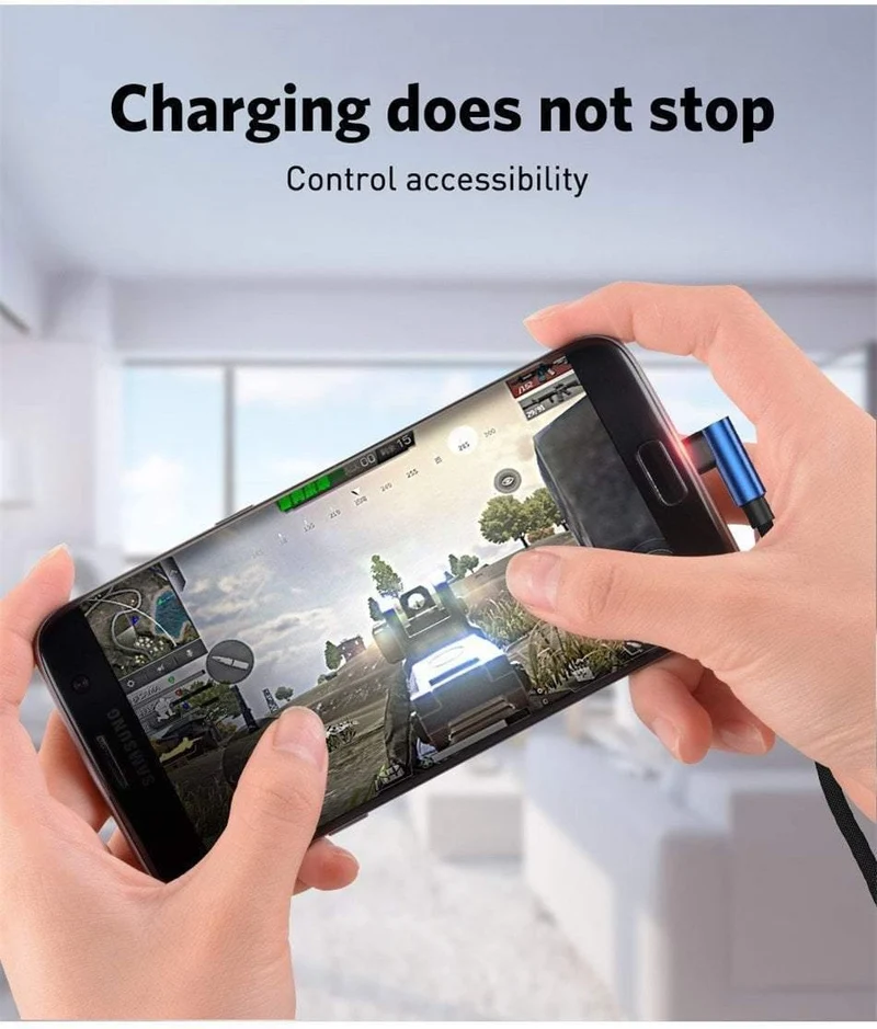 USLION Micro USB Kabel 2A Schnelle Ladegerät 90 Grad Microusb Datenkabel für Samsung Xiaomi LG Tablet Handy USB Lade kabel
