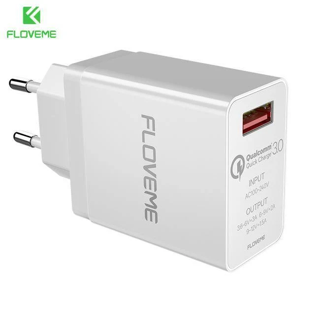 FLOVEME 18W Quick Charge 3.0 USB-Ladegerät und QC 2.0-Wandladegerät für Telefone für iPhone Samsung S8 S9 Xiaomi mi 8 Schnellladegerät für Telefon