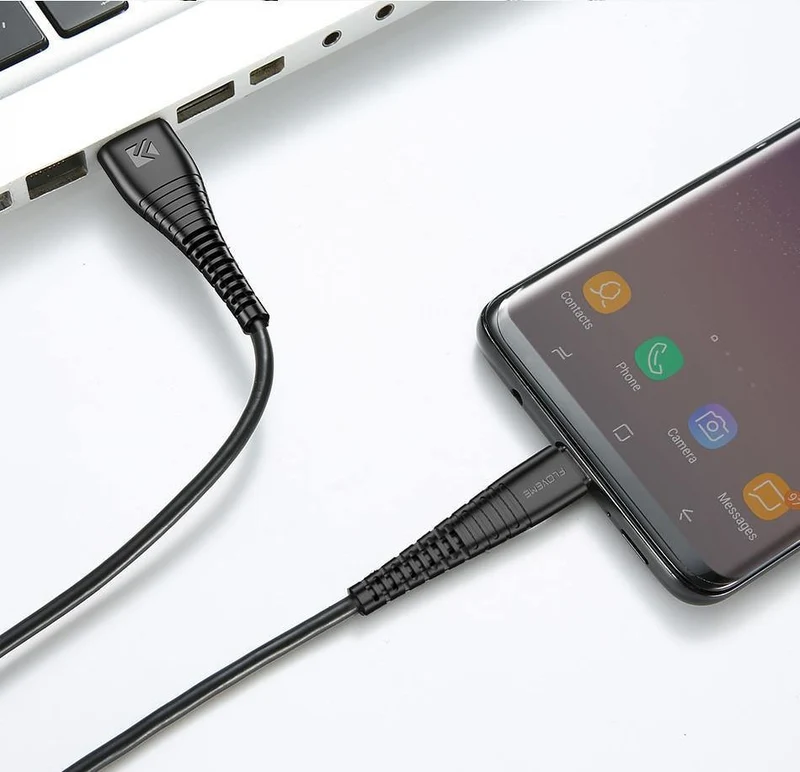 FLOVEME USB Typ C 0.3 m/1 m Hi-Tensile USB-C Kabel für Samsung S9 Hinweis 9 S8 2.4A Datenkabel Telefonladegerät für Xiaomi A2 One Plus 6
