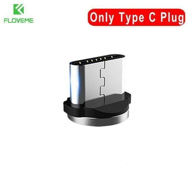 FLOVEME 1M/2M LED-Magnetkabel, Micro-USB-Kabel Typ C Magnet-Ladegerät 2A geflochtenes Telefonkabel für iPhone Xr Xs X Samsung USB C