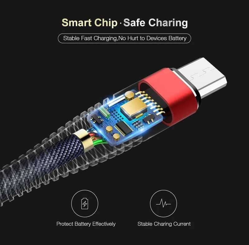 FLOVEME Hochzugfestes Micro-USB-Kabel, 1 m, geflochten, Datensynchronisation, 2A, Telefon-Ladekabel für Samsung Galaxy S7 Edge S6 Xiaomi Note 4X Cabo