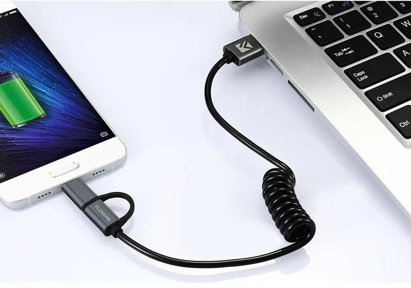 FLOVEME 2 in 1 Micro USB Kabel Typ C QC 3.0 USB-C Kabel Schnelle Ladegerät Für Samsung Galaxy S8 Xiaomi 4X android Handy Cabo