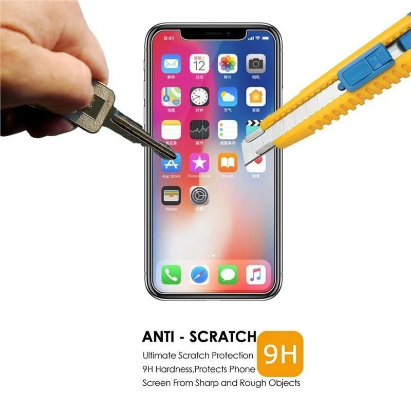 Ausgeglichenes Glas-Schirm-Schutz 9H Härte 3D Note HD Ausgeglichenes Glas-Schirm-Schutz für Apple iPhone X