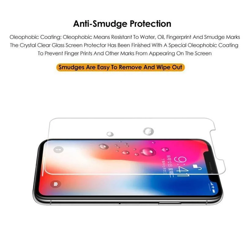 Ausgeglichenes Glas-Schirm-Schutz 9H Härte 3D Note HD Ausgeglichenes Glas-Schirm-Schutz für Apple iPhone X