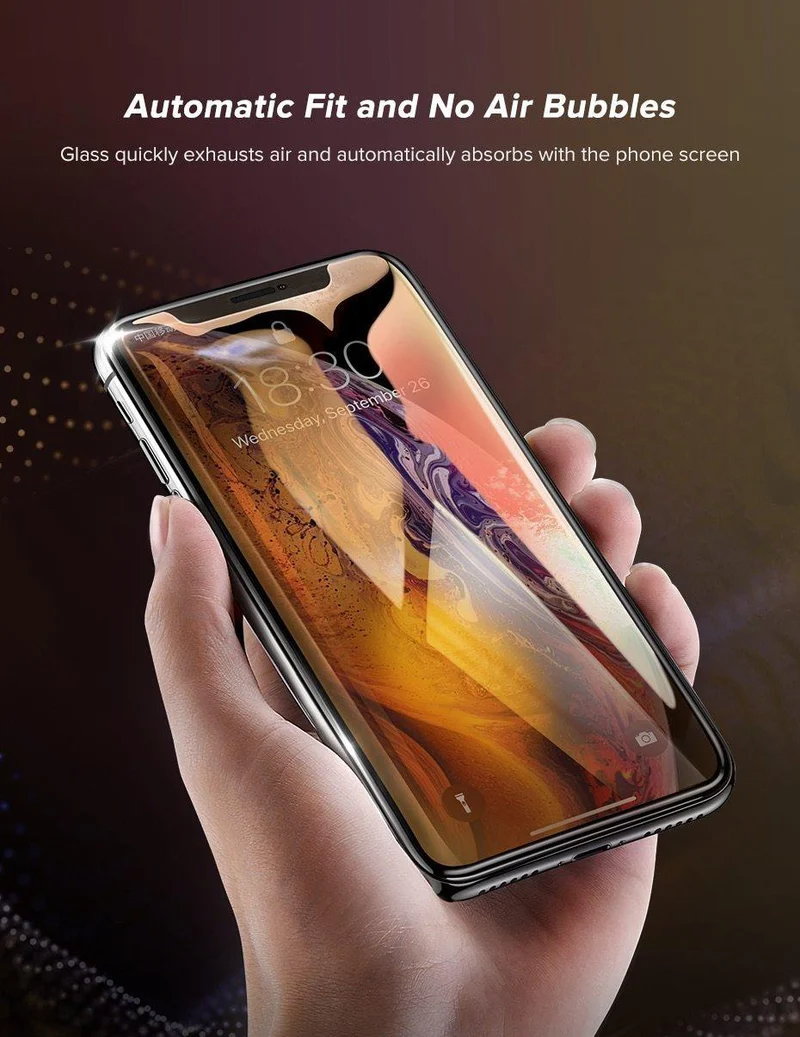 Ugreen Displayschutzfolie aus gehärtetem Glas für iPhone 7, 8 x 6, 6 s, 6 Plus, 7 Plus, 8 Plus, HD-Schutzfolie für iPhone Xs 7, Telefonglas