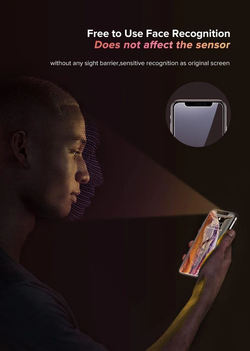 Ugreen Displayschutzfolie für iPhone Xs X 8 7 6, gehärtetes Glas auf iPhone 7 6, 0.33 mm Schutzglas für iPhone X Displayschutzfolie