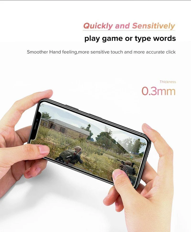 Ugreen Displayschutzfolie für iPhone Xs X 8 7 6, gehärtetes Glas auf iPhone 7 6, 0.33 mm Schutzglas für iPhone X Displayschutzfolie