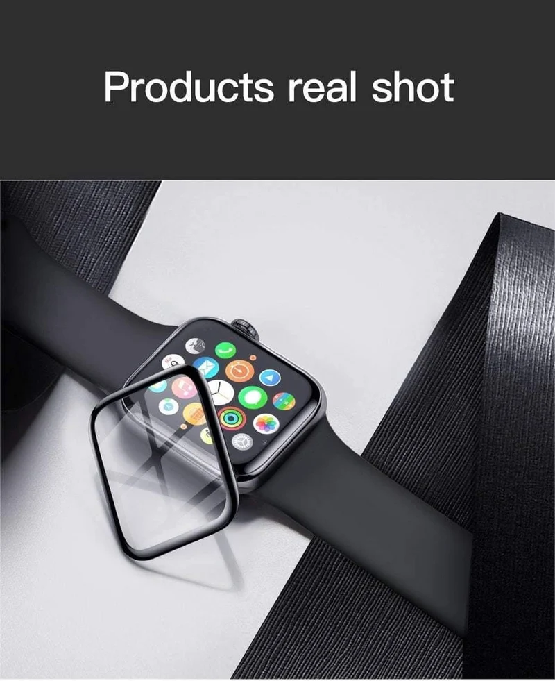 Baseus 0.23 mm dünnes Schutzglas für Apple Watch 1 2 3 3D-Vollabdeckung aus gehärtetem Glas für iWatch 1 2 3 Displayschutzfolie