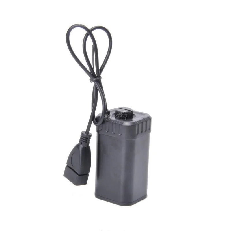 Schwarz Wasserdicht 5V USB Tragbare 4X AA Batterie Ladegerät Halter Kit Power Bank Fall Box Z07 Drop schiff